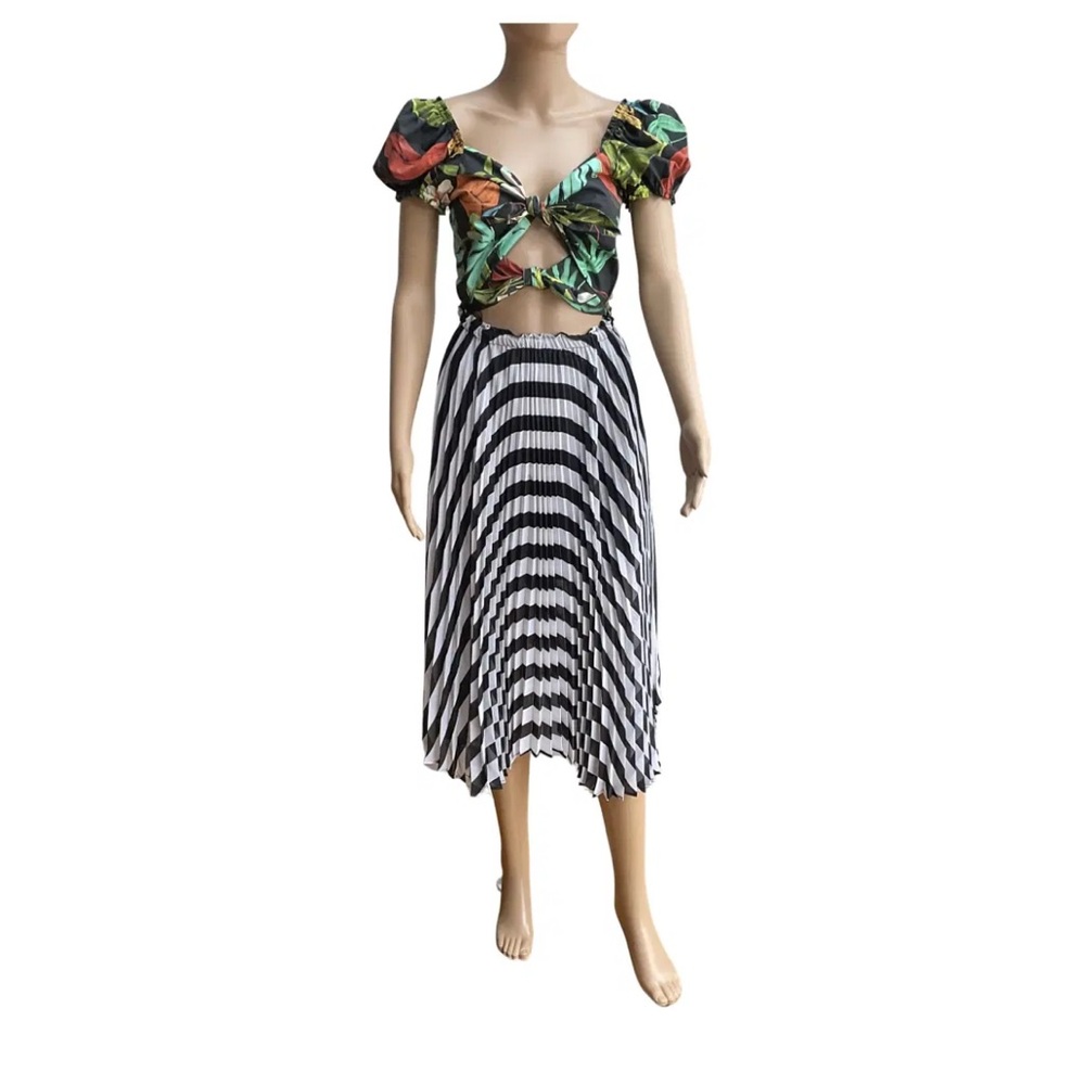 Delfi Collective Tropical Cutout Midi Dress – XS